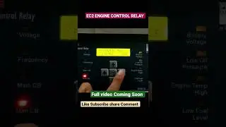 CNS EC2 ENGINE CONTROL RELAY operation Open Close in manual/Auto Mode #shorts #cns #ec2 #engine #acb