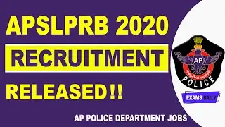 APSLPRB Recruitment 2020-2021 | AP Police Vacancy 2020 | AP Police Jobs | Scientific Assistant