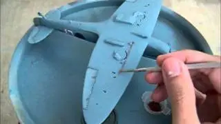 Model Airplane Pastel Weathering