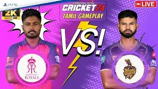 KKR vs RR | IPL Cricket 24 | Tamil Co-Op | maXKeyYT Live