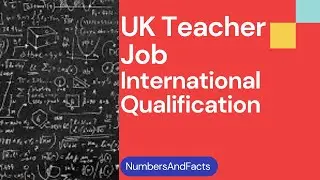 UK job with International qualification