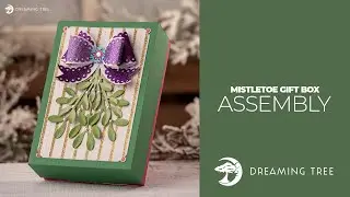 SVG File - Mistletoe Gift Box - Assembly Tutorial (For Cricut, Silhouette, and ScanNCut)