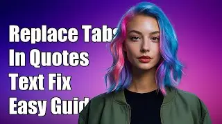 How to Replace Tab Characters Inside Double Quotes in Your Text