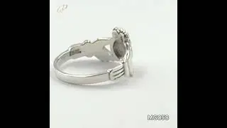 Irish Claddagh Silver Ring