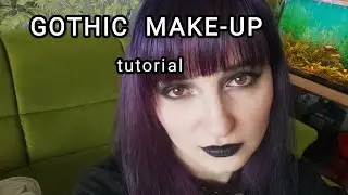 Basic gothic make-up real-time tutorial / grwm for llamas