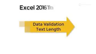 16.9 Excel 2016 Data Validation Custom