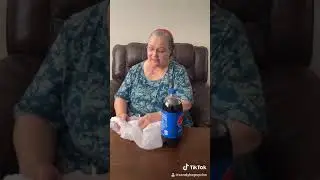 Grandma Sandy tries Pepsi and Mentos!