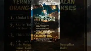 Amalan Orang Sukses @YouTube @jamaahmillennial1510 #shorts #viralreligi #fyp