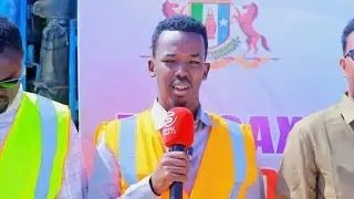Xildhibaan Haykal munaasabadda dhagax dhiga dhamaystirka jidka soddonka galbeed ee magalada Bosaaso 