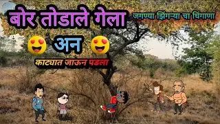 बोरं तोडाले गेला आन काट्यात जाऊन पडला || मराठी कॉमेडी ||Marathi katta fun - Satish Durge😅😂🤣