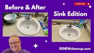 RENEW cleanup leaves customer's sink spotless!