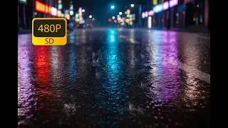 Wet Road Rain & Gentle Thunder Echoes | Peaceful City Rain for Insomnia Relief (Calm Rainy Roads)