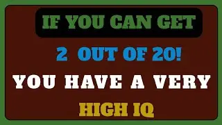🧠 NOBODY AGED 75+ CAN SCORE ABOVE 4, IN THIS QUIZ! | HARD QUIZ CHALLENGE