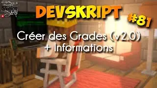 [Tutoriel Skript] DevSkript #81 - Cr&eacute;er des Grades (v2.0)
