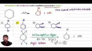 2016 (1) Bromination of cyclohexene under conditions given below yields :  [ JEE(M) 2016 (10 April