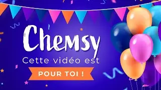 Joyeux anniversaire Chemsy !