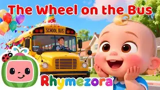The Wheel on the Bus go beep-beep-beep - | RhymeZora Nursery Rhymes & Kids Songs