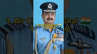 💥Top 10 Indian Airforce officer's Rank and salary💥#trendingshorts #shortsfeed #viralshorts
