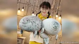 Chubby Blob Seal Pillow Soft Fat Hugging Pillow Stuffed Cotton Animal Plush Throw Pillows, Gift