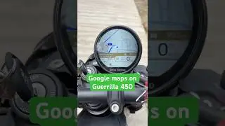 Google maps on guerrilla 450!! #guerrilla450 #royalenfield #features #googlemaps #bestinsegment