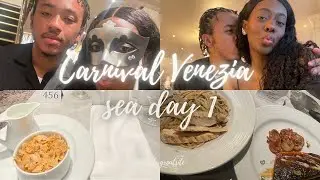 🚢🎉Carnival Venezia: Sea day Brunch, Elegant night & I WON A EXCURSION!🚢🎉