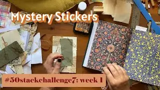 DIY Ephemera: 2 Journal Cards Including a Mystery Sticker! #50stackchallenge7, W1 @craftycat7212