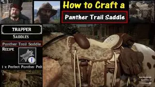 RDR2 How to craft a panther trail saddle