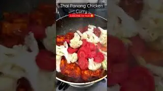 Thai Panang Chicken Curry 🔥| Delicious 🤗Anybody can Cook #shorts #youtubeshorts #short #food