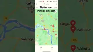 My one Year Travel Time Line ll Google Map Trip Timeline