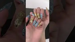 Glittering Nails✨✨#pressonnails #nailjunkie #nailinspo