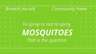 Mosquito Spraying - What are the best practices for mosquito control?