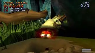 CTR Custom Track - Boneyard Run v1.0 - Ghost Challenge (Baby T.)