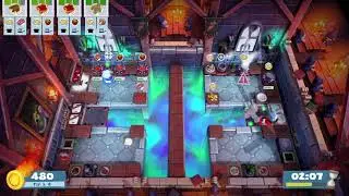 Overcooked 2 Lvl 5-5 - 2 players - Score: 1664