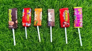 Satisfying Video Rainbow Mixing All Lollipop & Color EGGS From Chocolate Magic Candy & Cutting ASMR