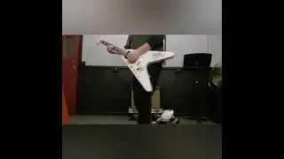 Fazley Flying V guitar part 2, after setup and jackson pickups fitted, great hetfield style guitar