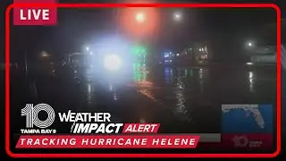 Flood waters increasing in Venice during Hurricane Helene