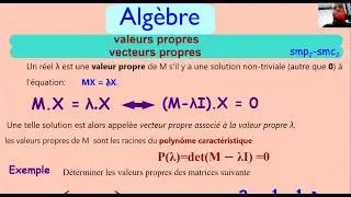Valeurs propres et vecteurs propres smp2 smc2