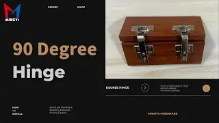 90 degree slide on hinge | How to install on the cabinet | Soft close hinge | Furniture fittings