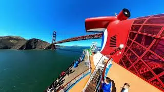 Carnival Miracle Embarkation Day | San Francisco | Sail Away Under Golden Gate Bridge | July 2023