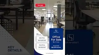 Fully Furnished and Vacant Office for Sale & Rent in JLT! #dubairealestate #dubaioffice #dubai