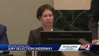 Jury selection underway for woman accused of suffocating boyfriend to death in suitcase