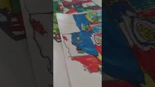 Drawing usa 🇺🇸  map state I'm sorry but I will do the rest at home 🏡  and I how you like 👍  it