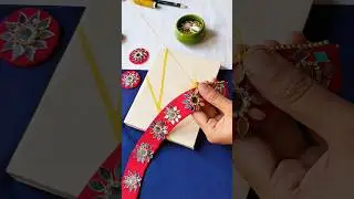 Handmade mirror work nacklace set for Navratri, Garba #diy #handmade #jewellerymaking #shorts