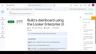 Building a dashboard using the Looker Enterprise Ui Lab| Power of storytelling.
