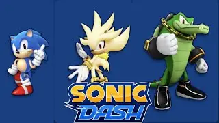 Unlocking Classic Sonic, Vector, and Super Silver in Sonic Dash happy birthday Sonic