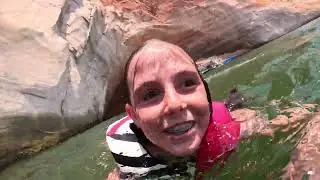 Lake Powell cliff jump