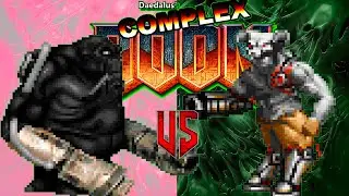NPC War | Hetcubus vs Cyber Baron | Complex Doom | Monster Infighting