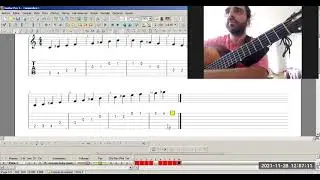 Aprende la escala Árabe en la Guitarra (Do) con partitura y tablatura