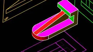 Isometric to orthographic conversions | Problem #3 - Short | Engineering Graphics with AutoCAD