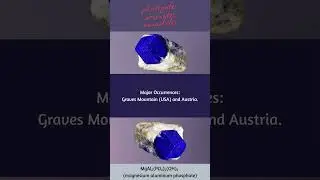 Lazulite: The Brilliant Blue Stone of Metamorphic Origins #crystals #science #mineralindustry